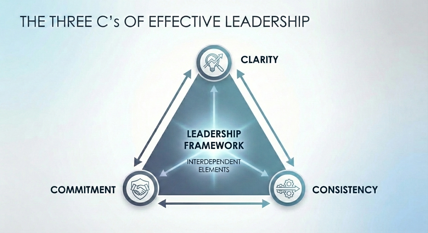 The 3 Cs of Effective Leadership: Clarity, Commitment, and Consistency